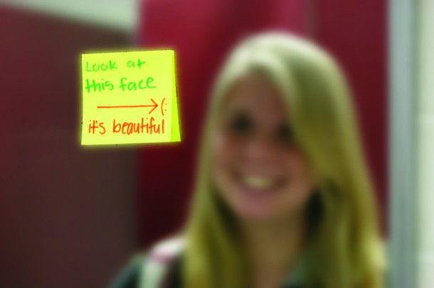 ‘Transforming the way you see yourself 1 post-it note at a time’:Operation Beautiful promotes healthy body image