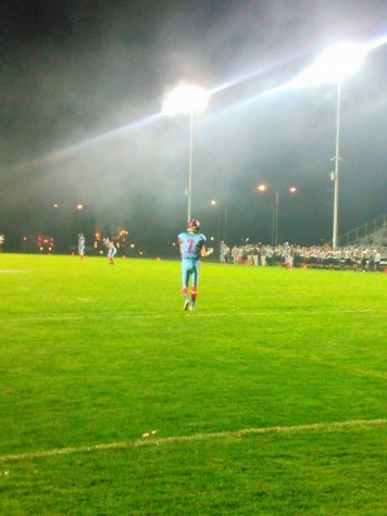 Alex Goodmanson takes the field during the Homecoming game held at Hammer Stadium 