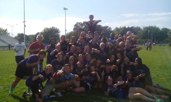 This years Powderpuff Football game was won by the Junior team with a last minute touchdown.