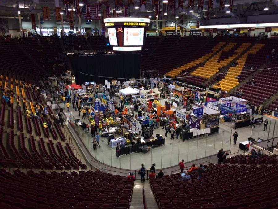 Mariucci Arena hosted 60 robotics teams this weekend at the North Star Regional