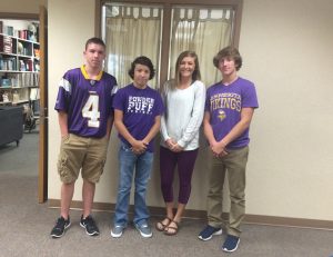 Riley Larson (10), Nicolas Cantu (10) Courtney Claassen (10) and Cole Wentzel (10)