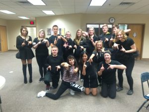 Back(L-R) Izzy Sanchez (12), Claire Jones (12), Zach Schneider (12), Rhiannon (12), Krystal Viktora (12), Jasmine Becker (12), Tanner Palmer (12), Sean Brownlow (12), Rachel Wangen (12) Front (L-R) Jarrod Guildner (12), Abi Govea Rosales (12), Mai Dang-Huynh (12), Alexis Ringoen (12) and Alana Skarstad