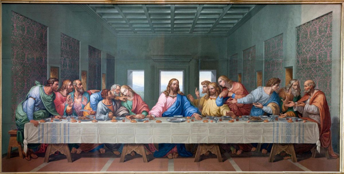 The Last Supper” is by Italian Artist Leonardo Da Vinci.