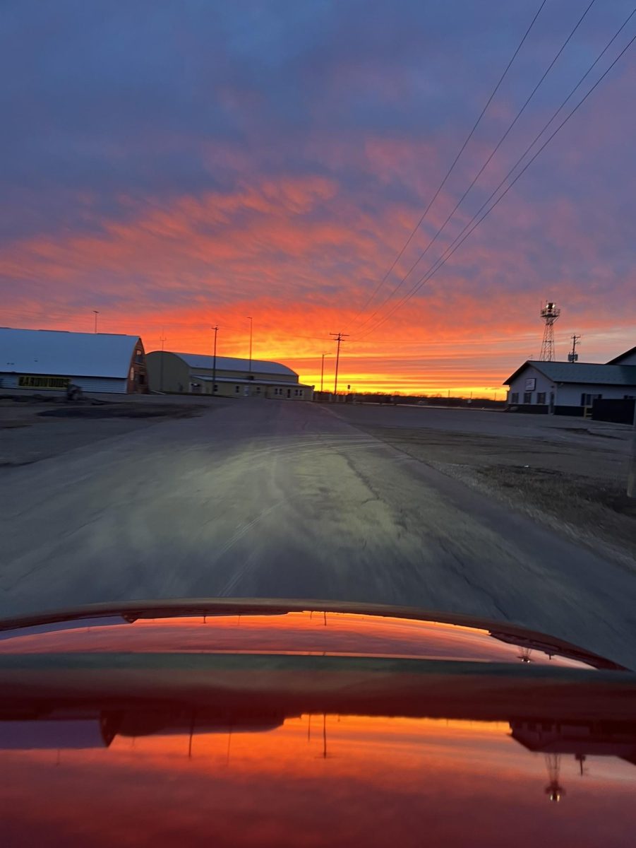 The sky on March 14 of spring break. 