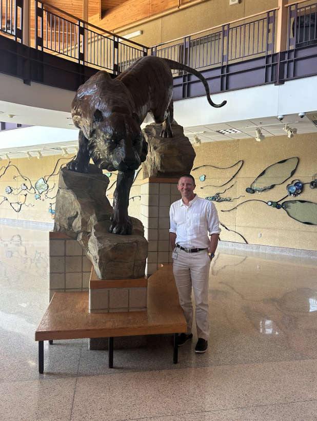 Sean Gaston has had a long career as a history teacher, dean of students and assistant principal. This year he is taking on a new leadership role as the principal at Albert Lea High School. Gaston is excited to continue to lead while following his five core values and create a more positive culture at Albert Lea High School. These values were molded by his mentors, family and experiences. He hopes that they will have a positive impact on the school just as much as they have had an impact on them. He has already started to make a change in the way our school approaches discipline and suspensions and hopes to be more present in classrooms.