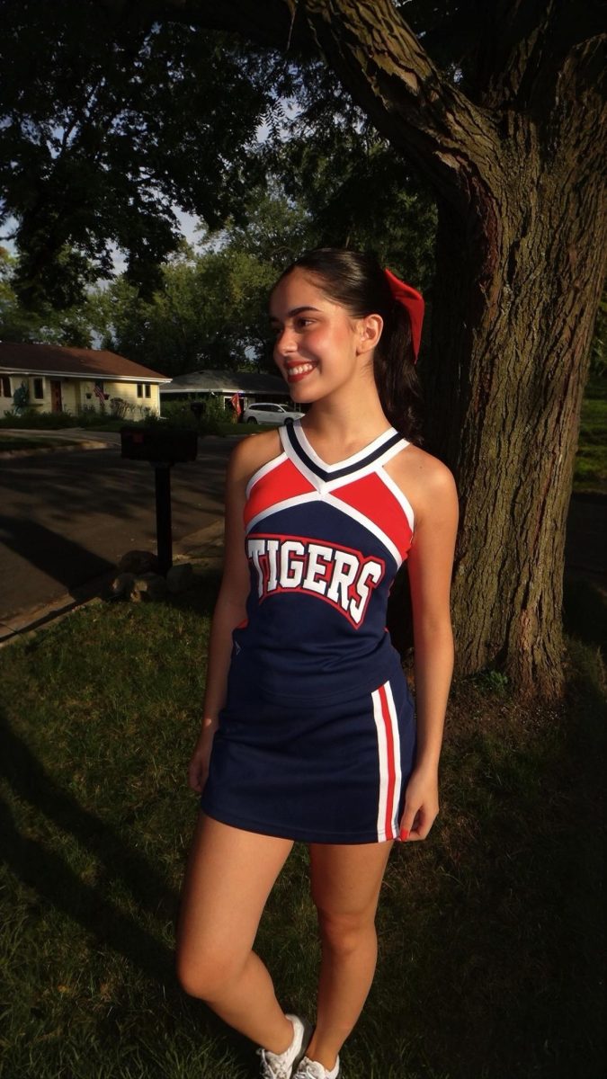 One thing Senior Nina Moreira Lin’s was excited about was the opportunity to be a cheerleader. She gets to experience the wonders of Friday Night Lights and the excitement of the student section. “I don't have cheerleading in Brazil,” said Moreira Lin. “I always thought about being a cheerleader - so American movie. I was excited to go to a football game. Photo Submitted 