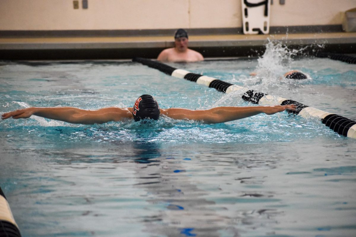 The boys swim and dive team on December 16th.
