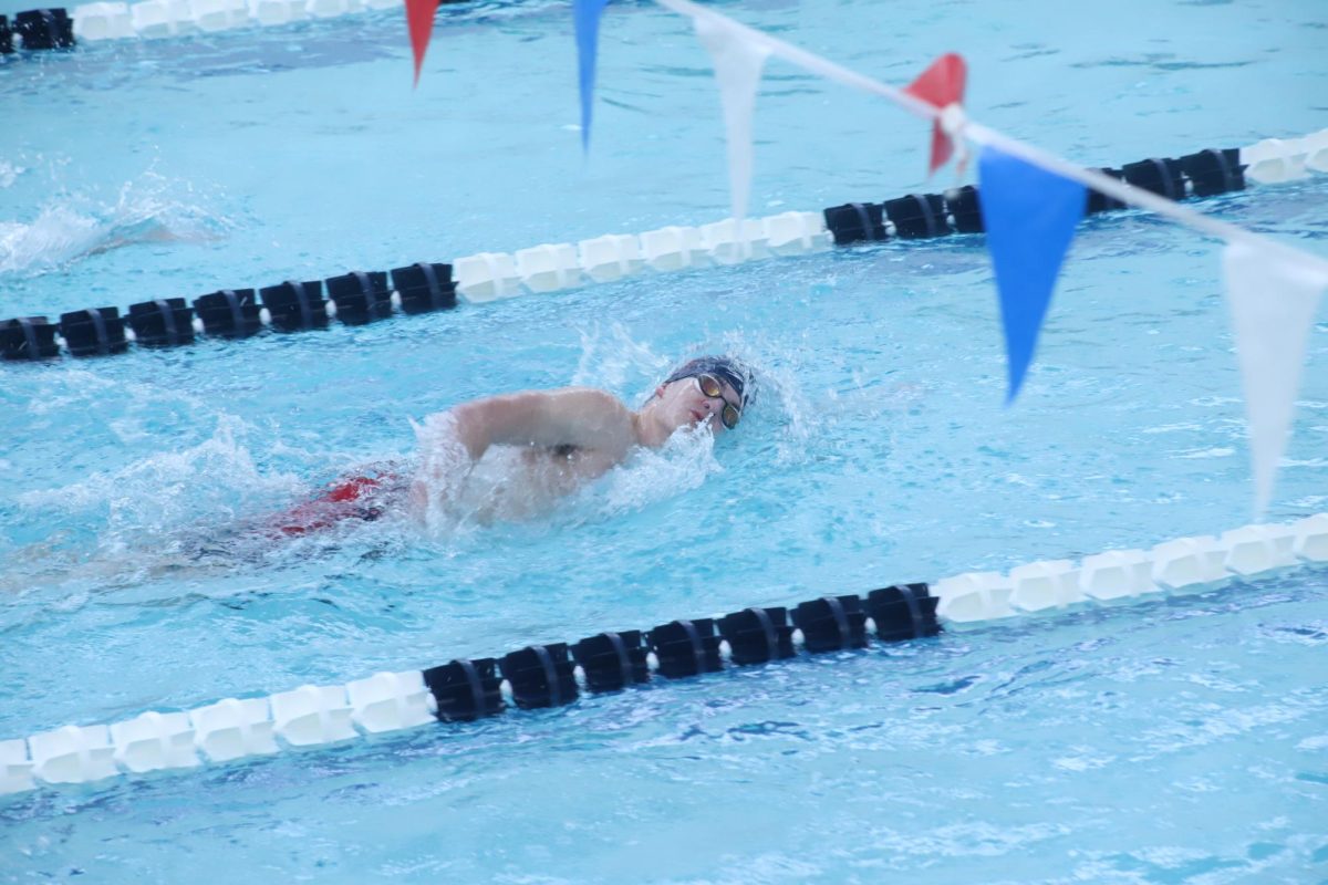 The ALHS Boys Swim and Dive team held a meet against Mankato West on January 22nd.