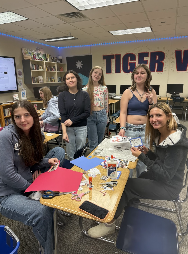 The Ahlahasa staff creating the memory board to leave a legacy.